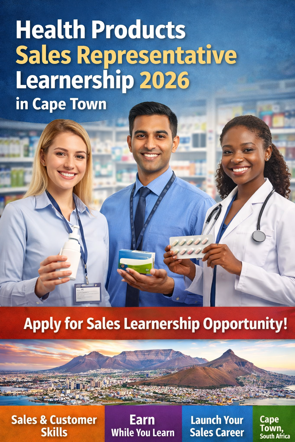 Health Products Sales Representative Learnership 2026 in Cape Town | 12-Month Opportunity for Health Science Graduates